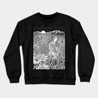 The Sun Rises and I Gather Blooms Crewneck Sweatshirt